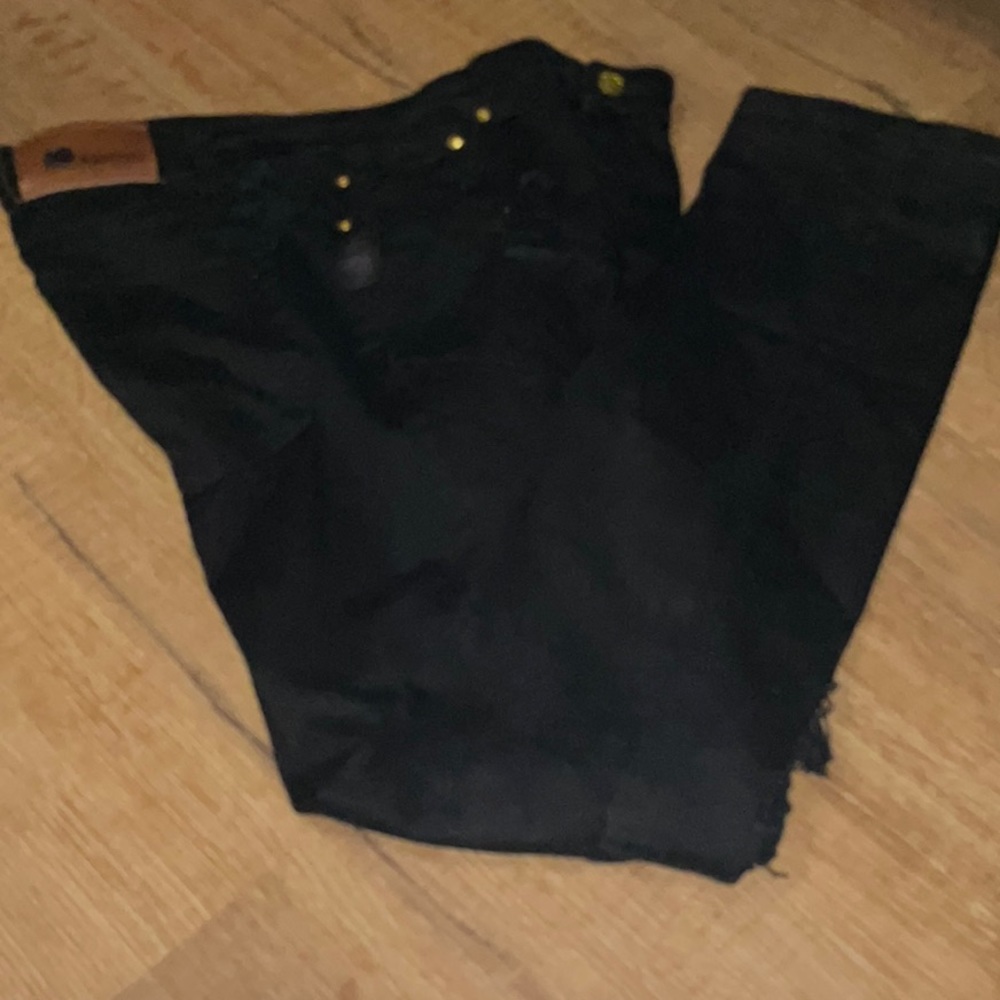 Mens Black Ripped Jeans